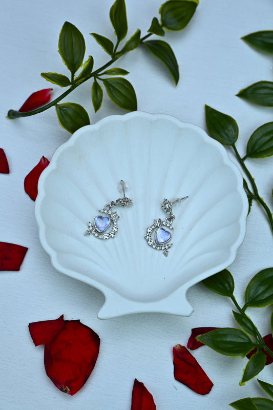 Celestial Royal Heart Earrings