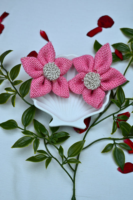 CROCHET FLOWER EARRINGS