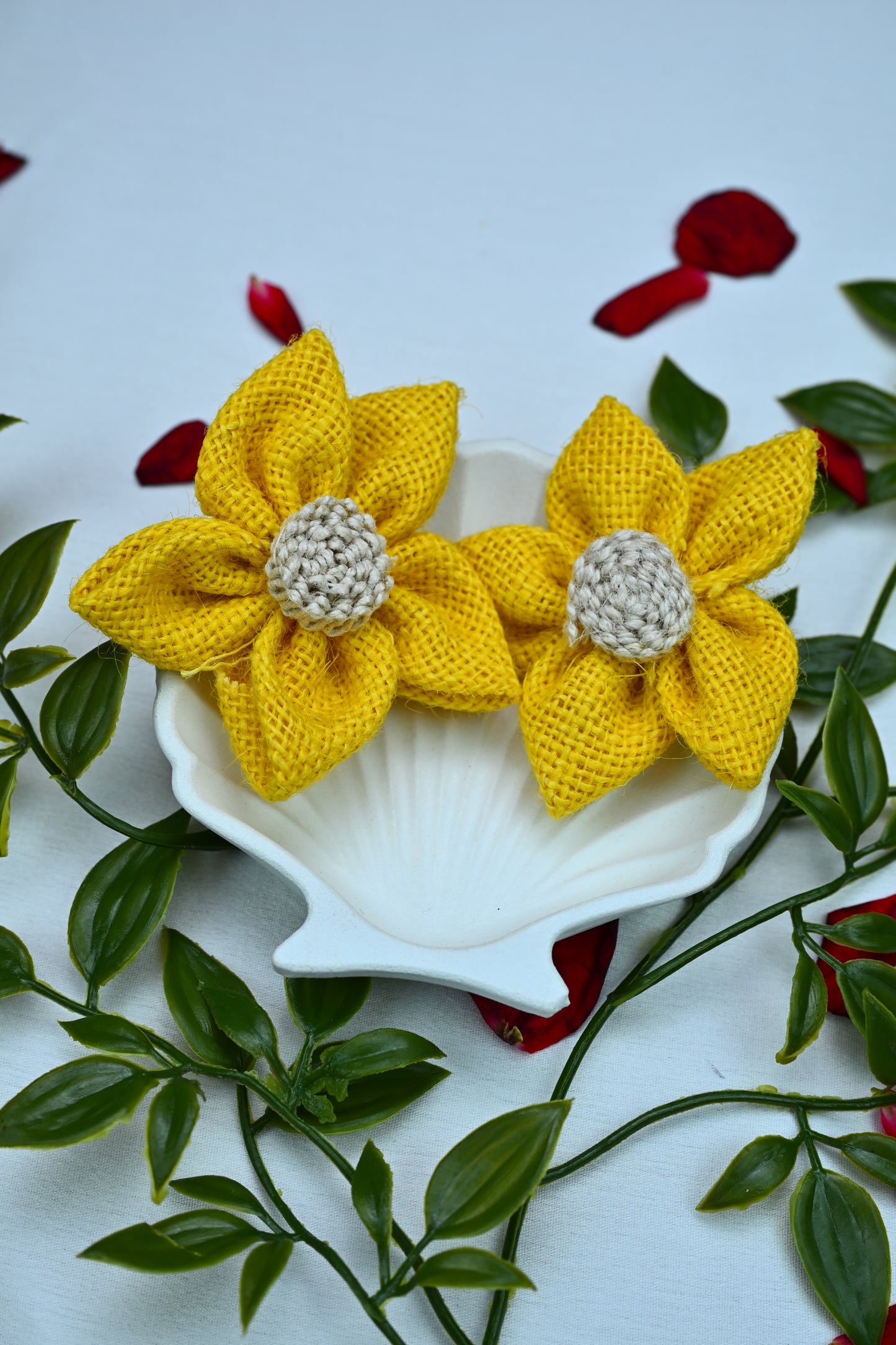 CROCHET FLOWER EARRINGS