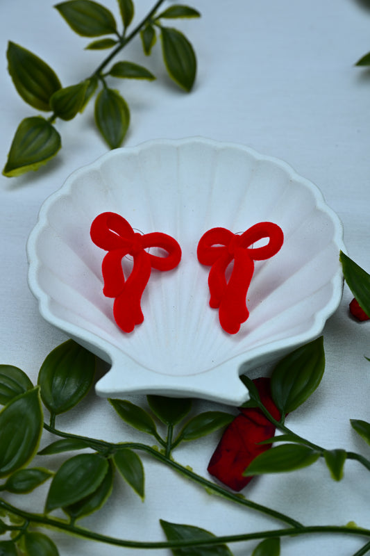 Ribbon Stud Earrings