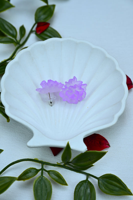Pastel Floral Stud Earrings