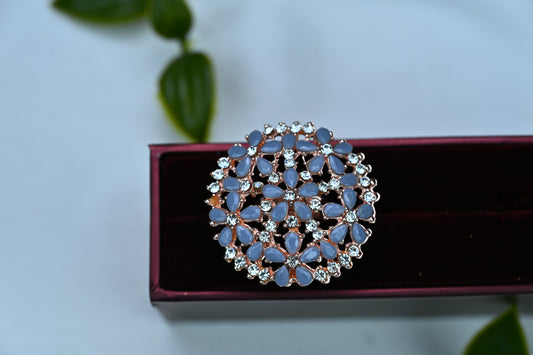 Dazzling Floral Bloom Ring (Multi-coloured)