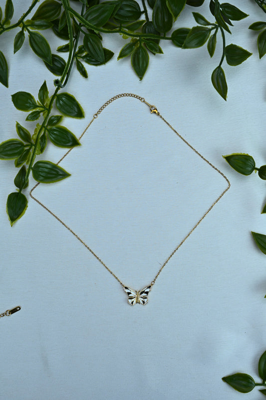 Gold-Tone Butterfly Pendant