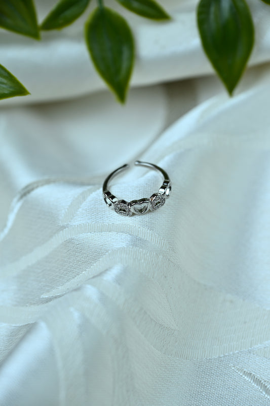 Heart lock ring