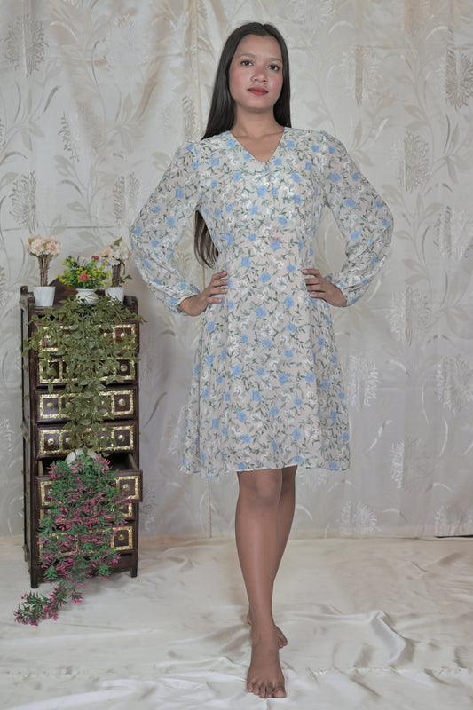 Soft Breeze Floral Mini Dress