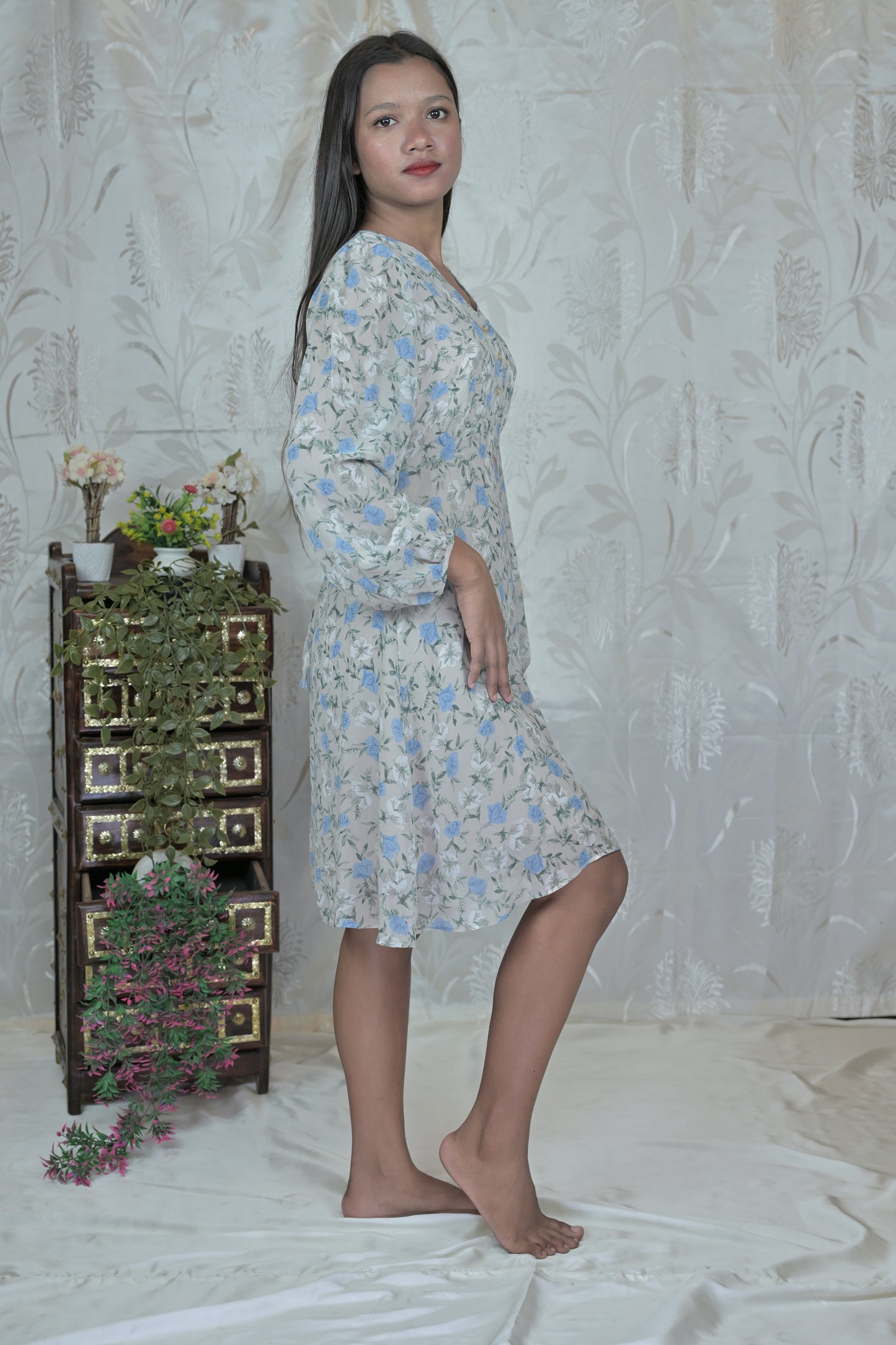Soft Breeze Floral Mini Dress