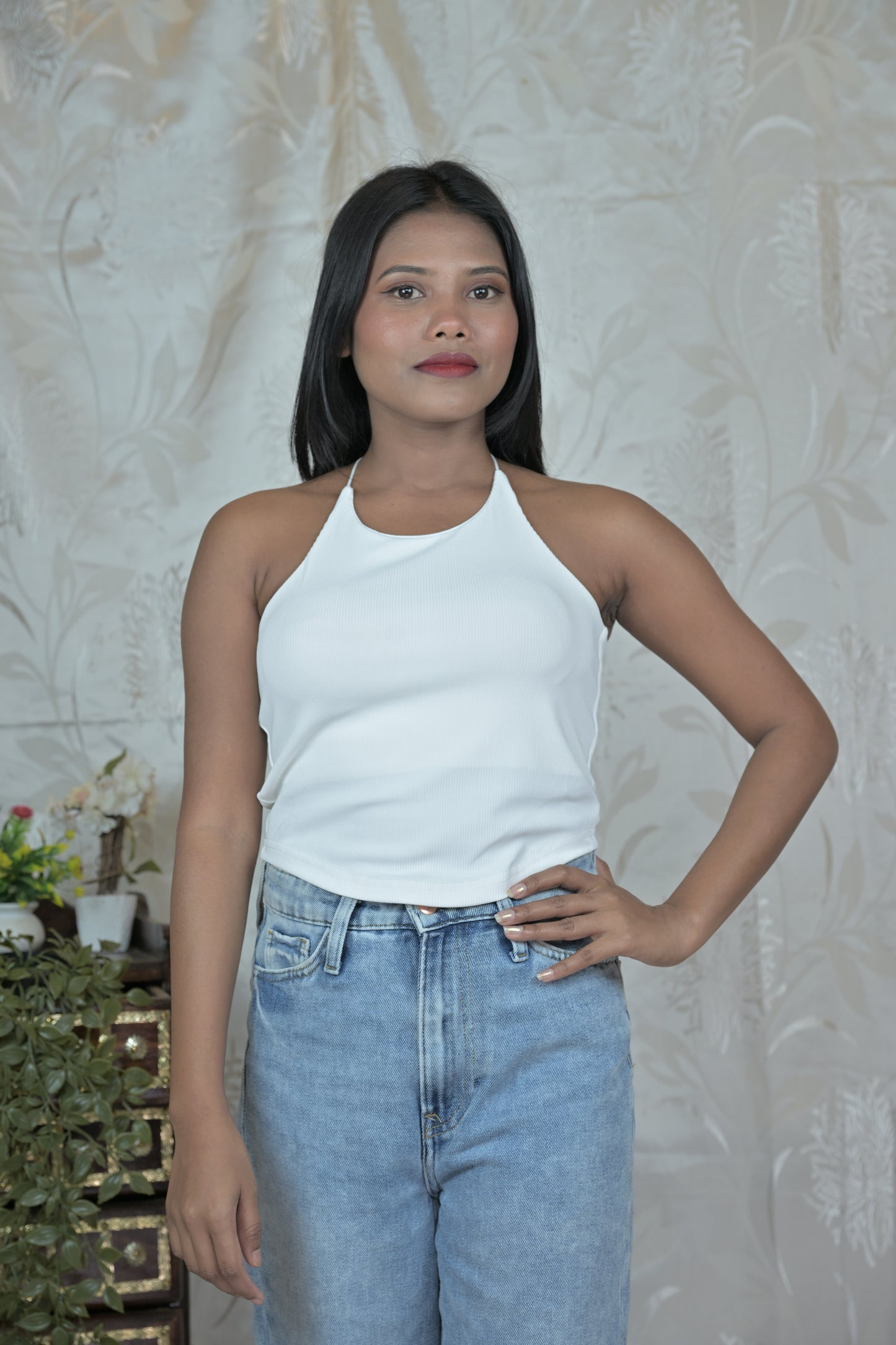 Ribbed Halter Tops