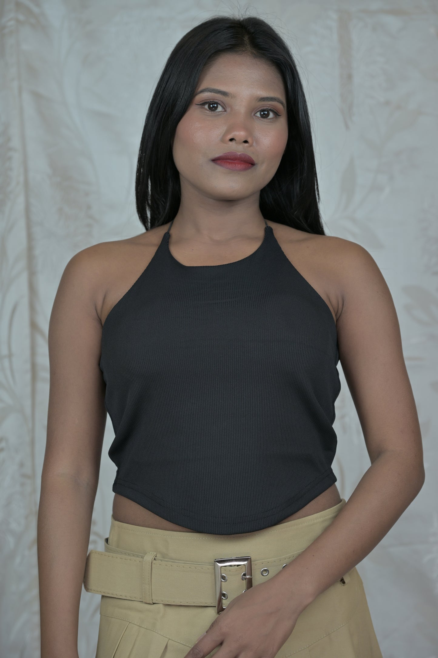 Ribbed Halter Tops