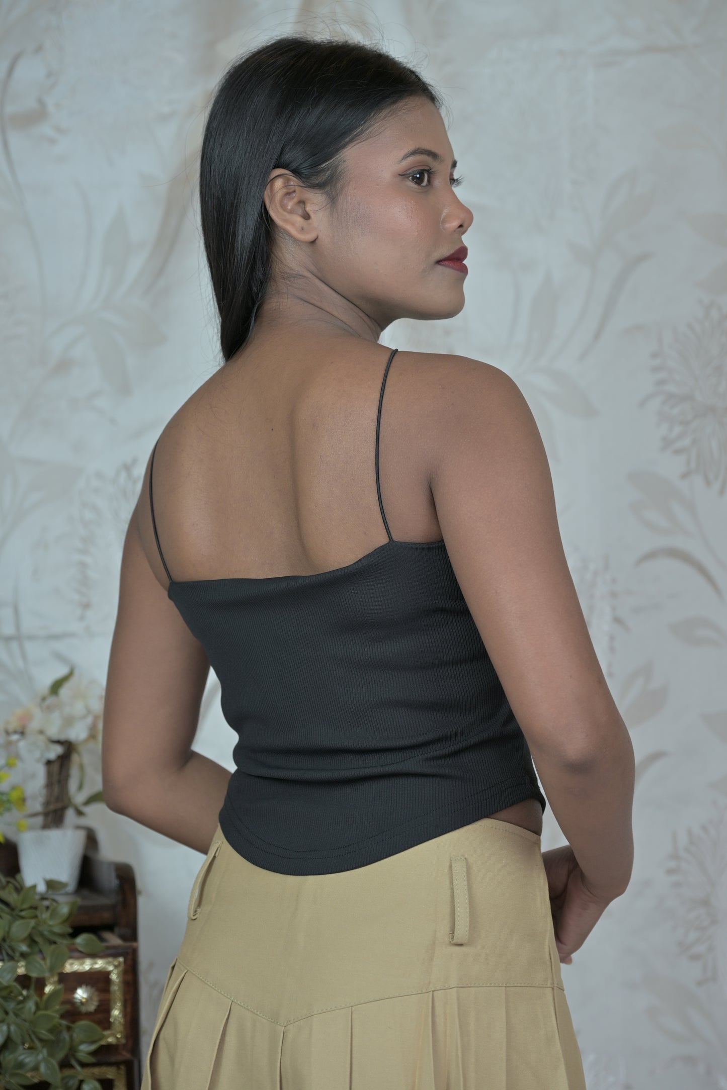 Ribbed Halter Tops