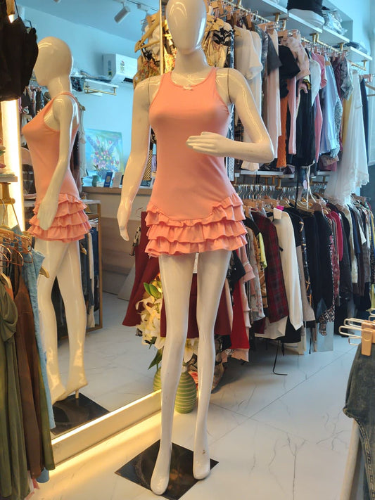 Sweetheart Ruffle Skater Mini Dress