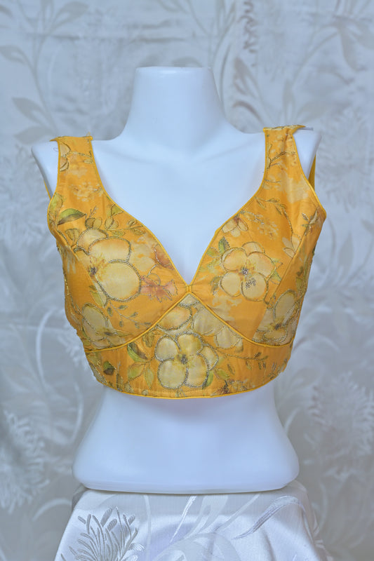 Pastel Floral Organza Blouse