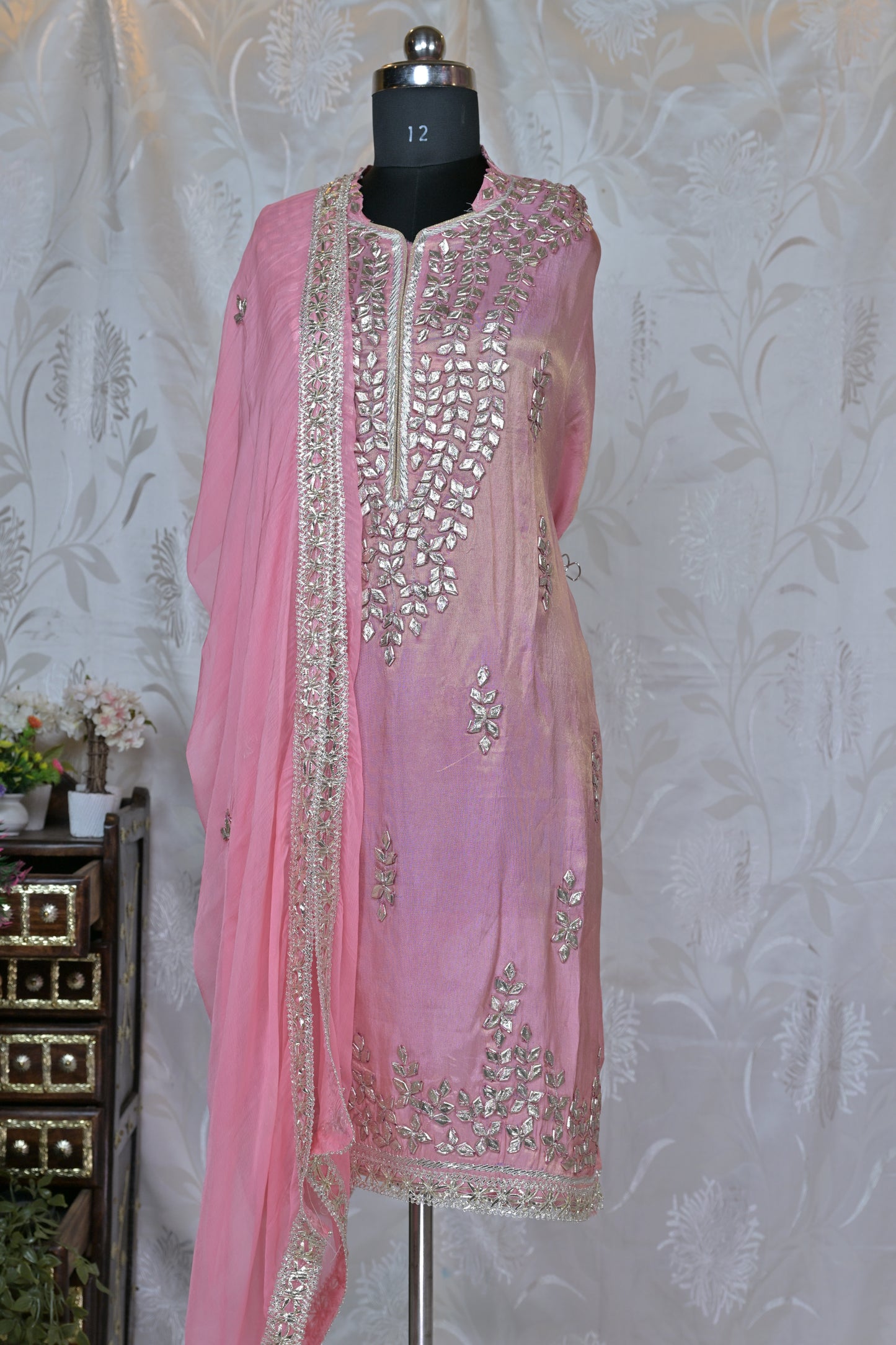 The "Maharani Pink" Semi-Stitched Suit