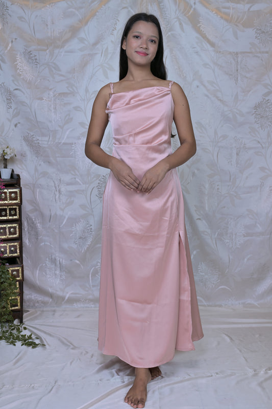Glamour Glide Satin Dress