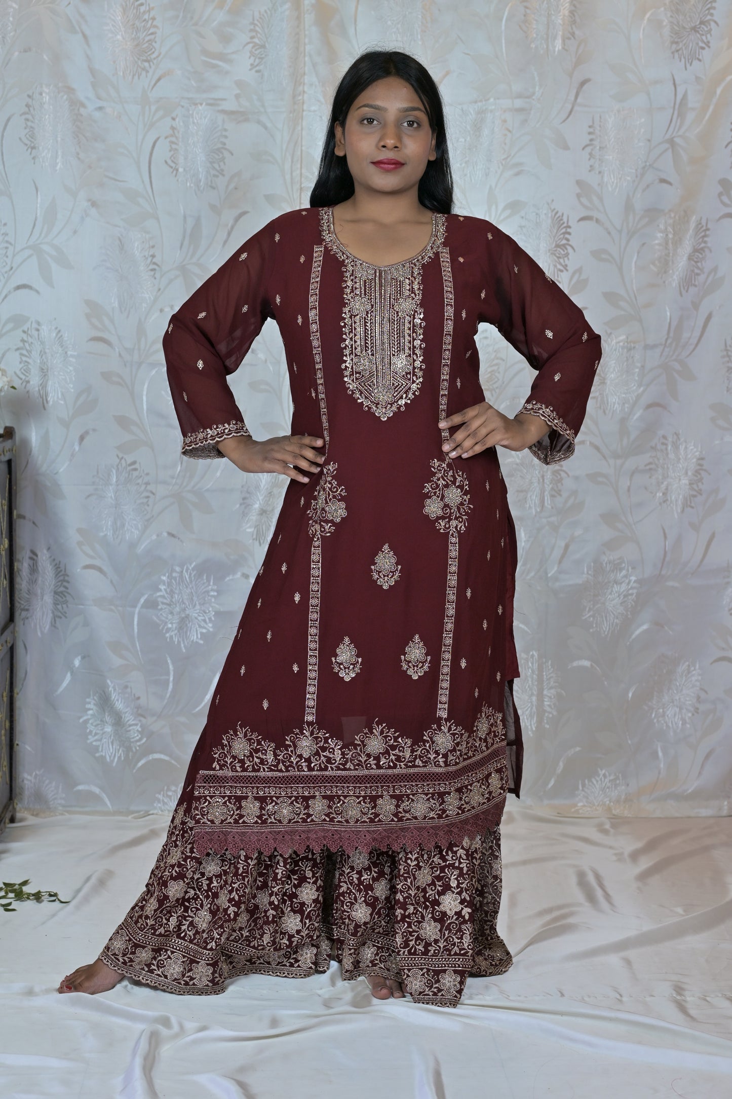 Heavy Party Wear Smooth Set