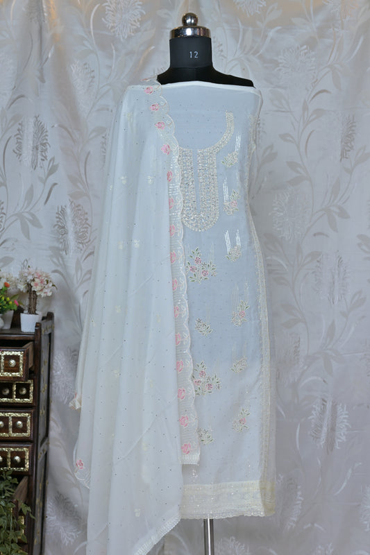 Summer Dream Embroidered Georgette Ensemble