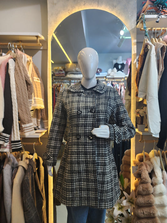 Urban Heritage" Longline Plaid Coat