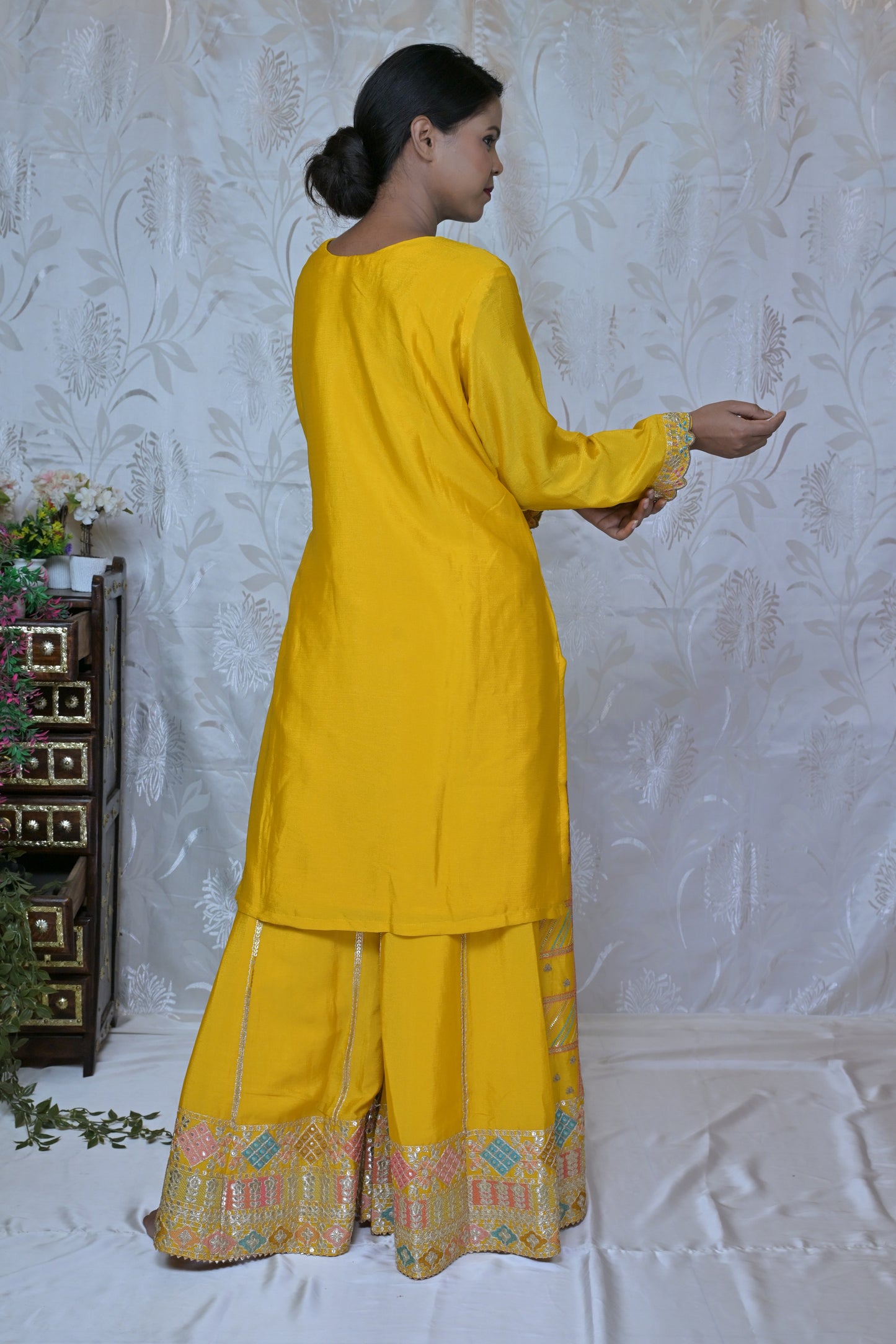 Opulent Embroidered Sharara with Dupatta