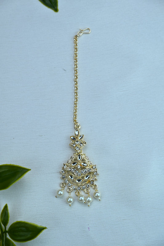 Elegant Pearl Drop Tikka