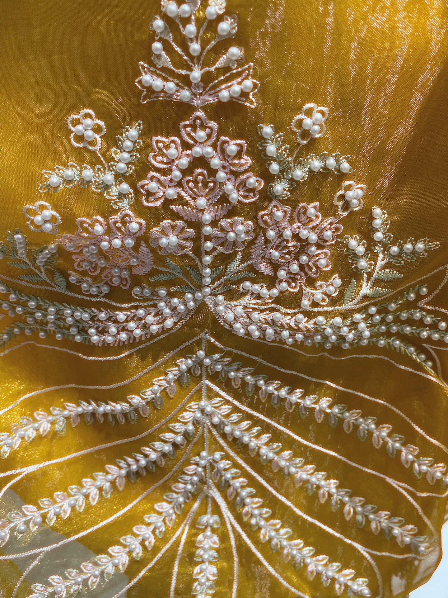 Opulent Embroidered Organza Ethnic Set