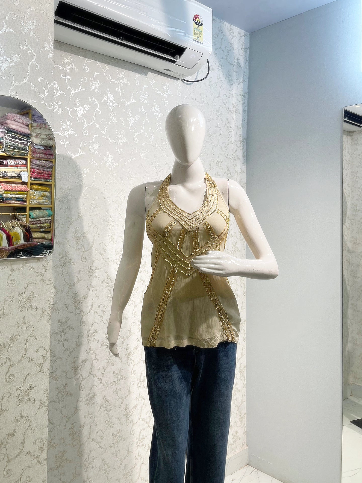 Golden Muse Halter Top