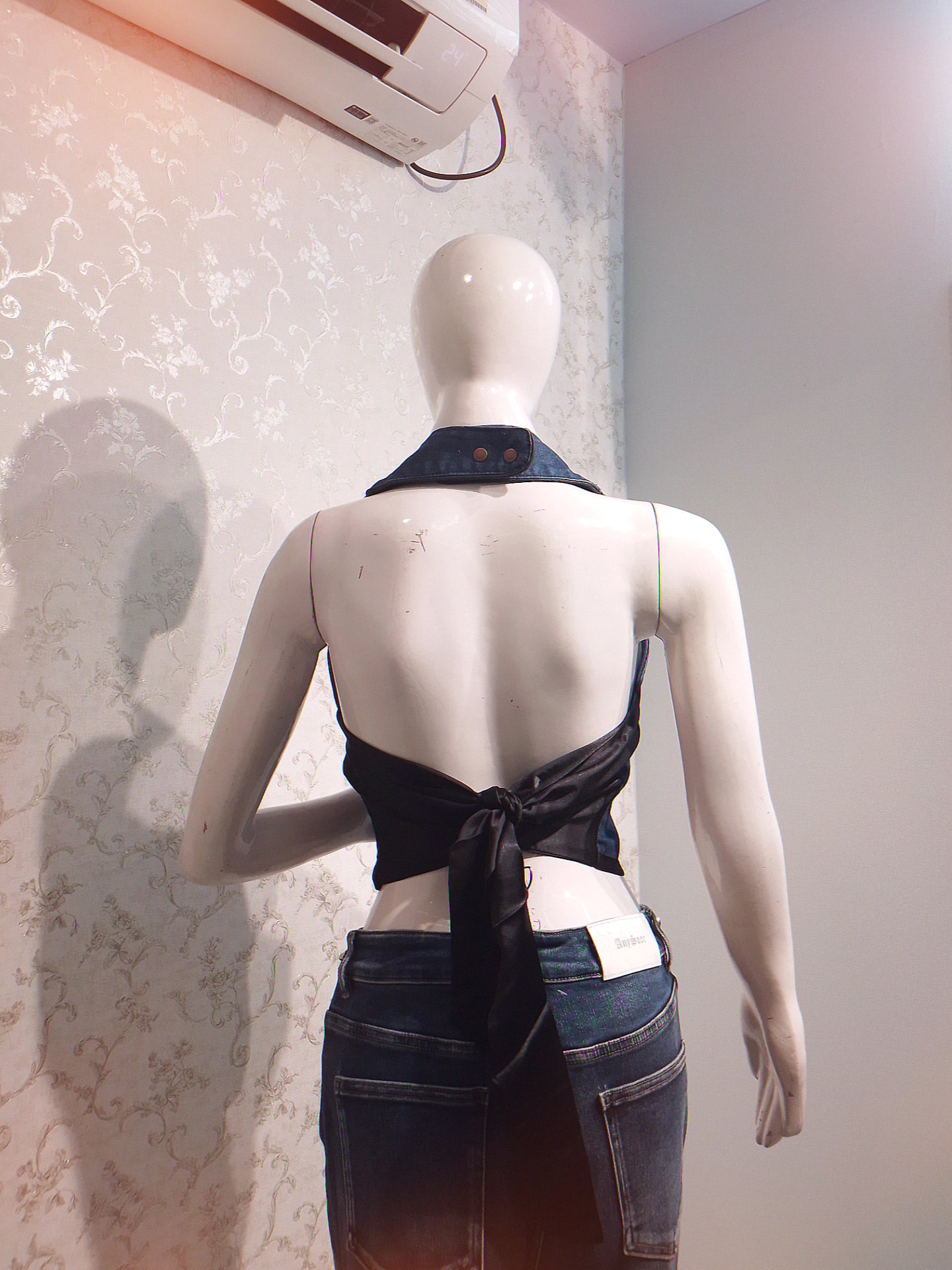 Denim Corset Top