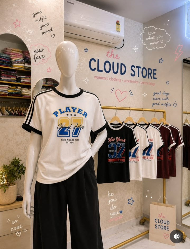 "Player 27" "Player 97" Athletic Ringer Jersey Top