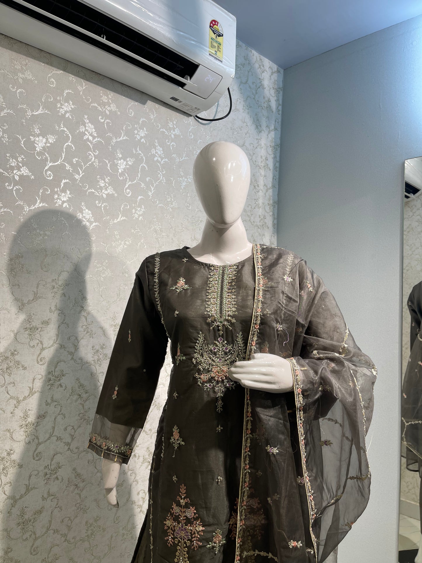 Sheer Grey Elegance Suit