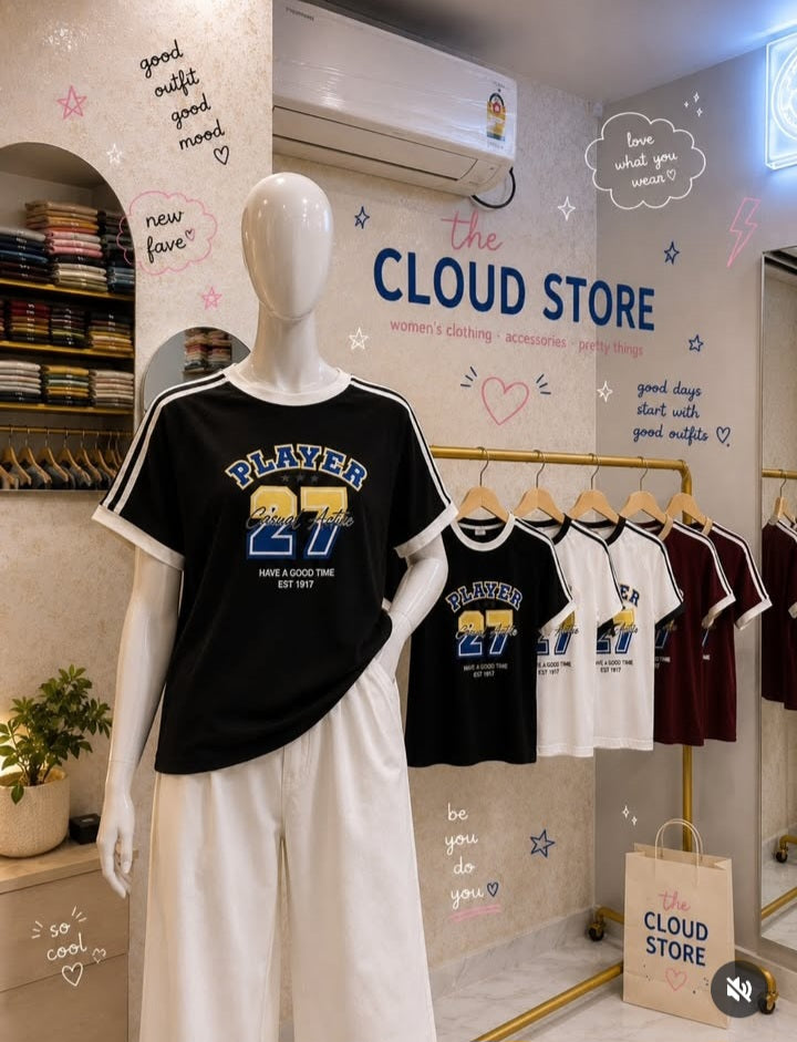 "Player 27" "Player 97" Athletic Ringer Jersey Top