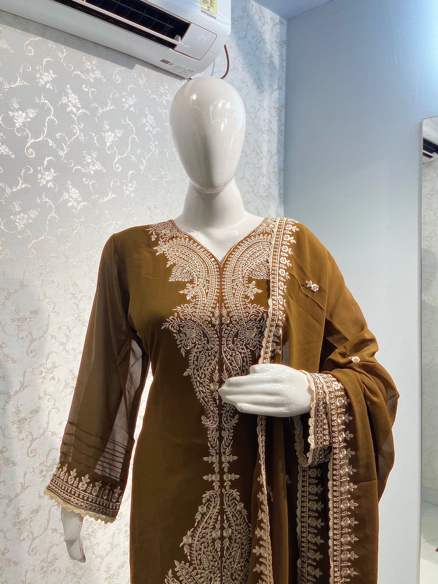 Festive Gota Embroidered Suit Set